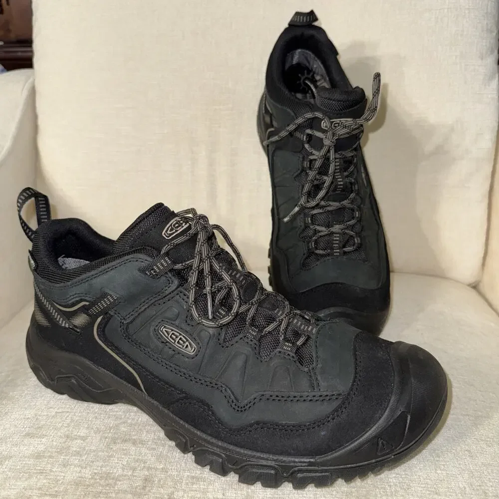 Keen Targhee IV Triple Black Men Size 13 Hiking Boots Keen Dry Water Proof EUC